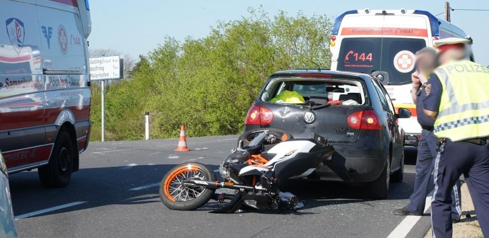 Ein Bild vom schweren Unfall.