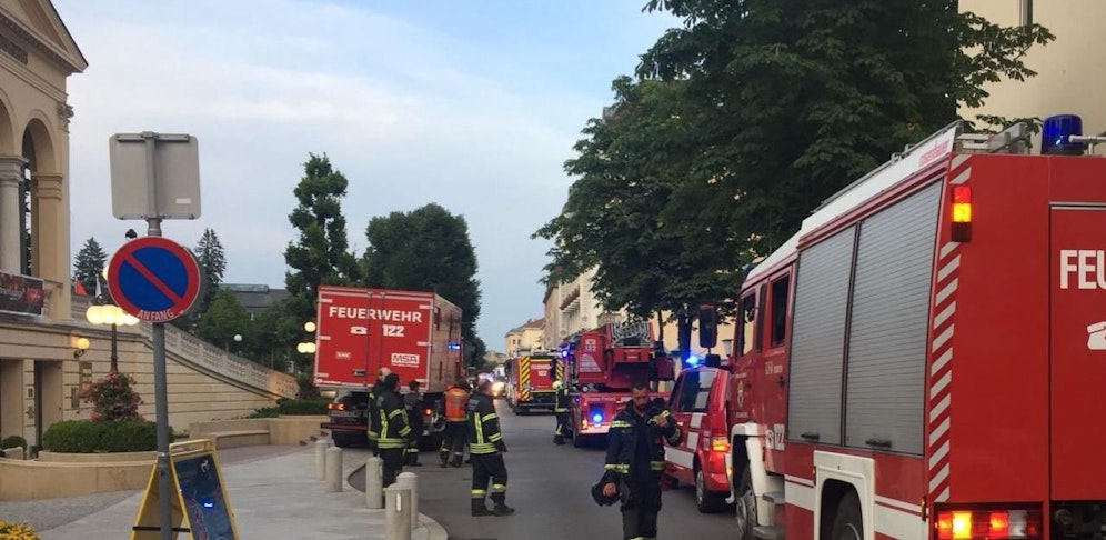 Feuerwehr in Baden am Einsatzort