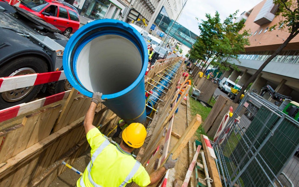 Der Wasserrohr-Tausch am Wiener Gürtel ist abgeschlossen.