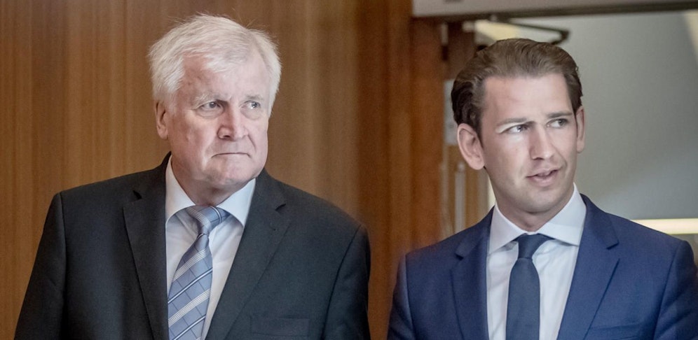 Seehofer und Kurz in Berlin. (Archivbild)