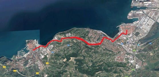 Die Strecke zwischen Koper und Izola ist für Lenker gesperrt