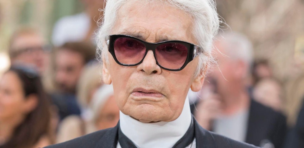 Karl Lagerfeld am 4. Juli 2017 in Paris