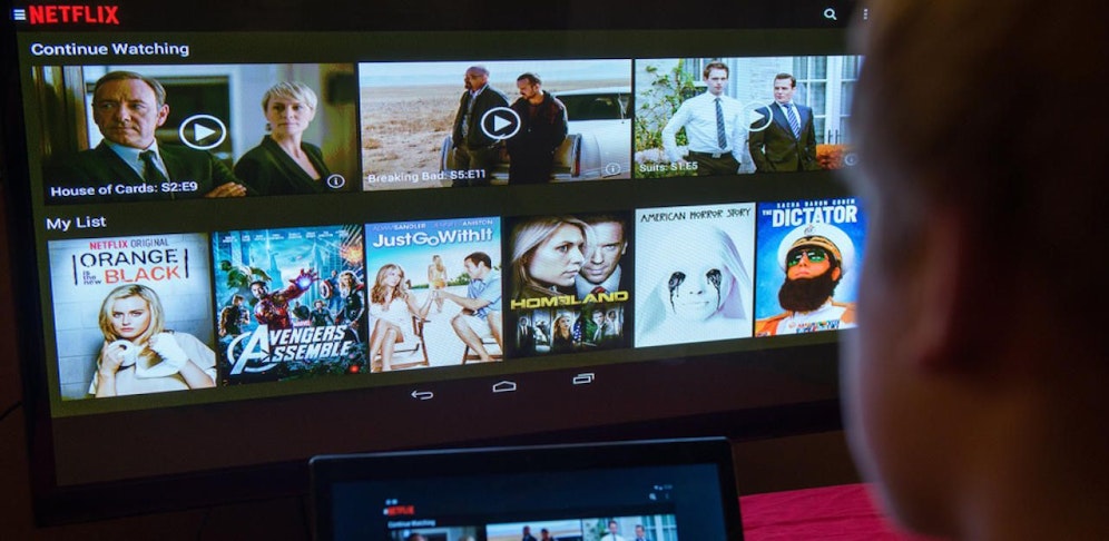 Die Seite der Videostreaming-Firma Netflix.