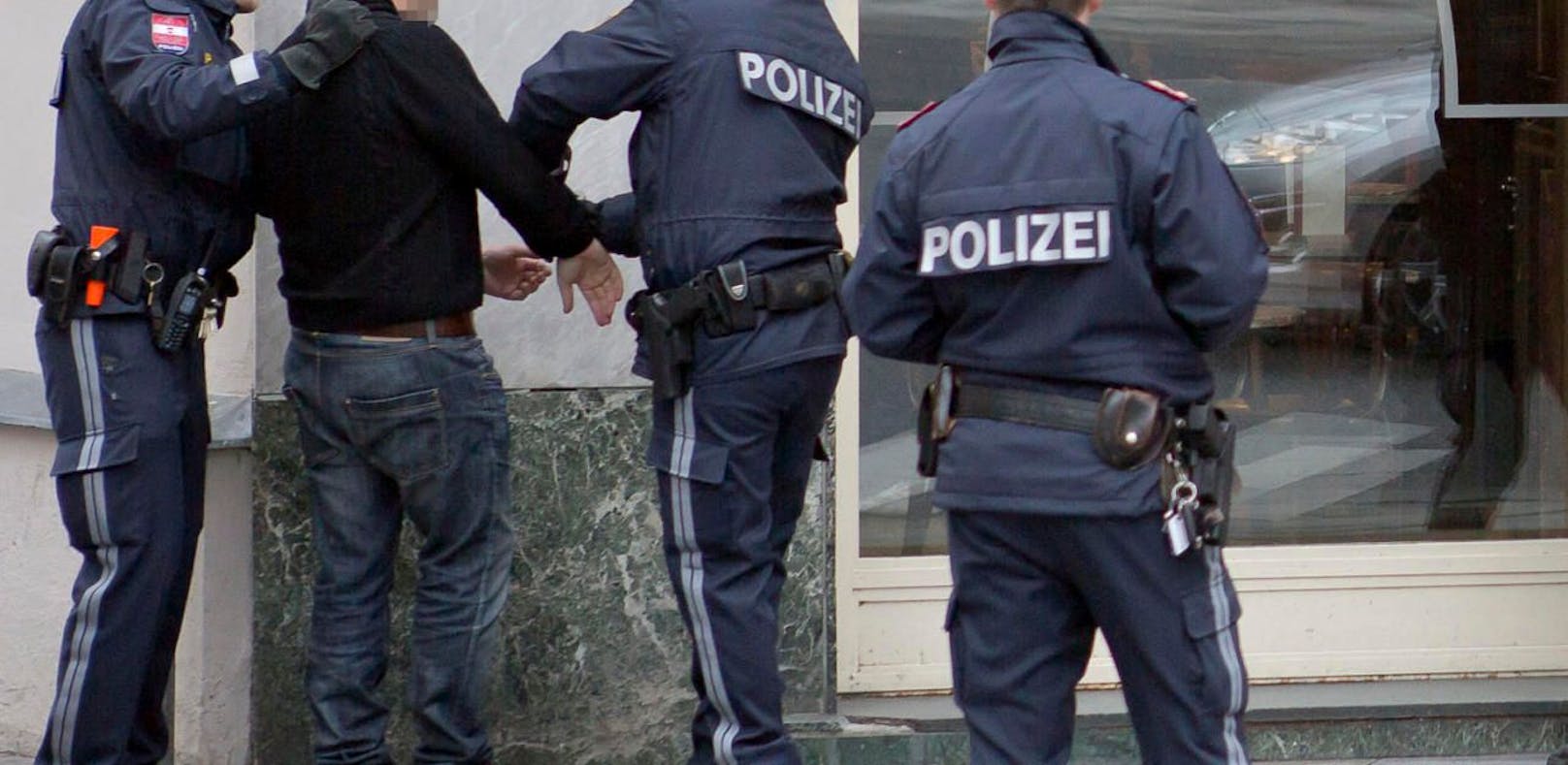 Zwei Männer, die vor einem Lokal stritten, wurden am Dienstagnachmittag in Wien festgenommen. (Symbolfoto)
