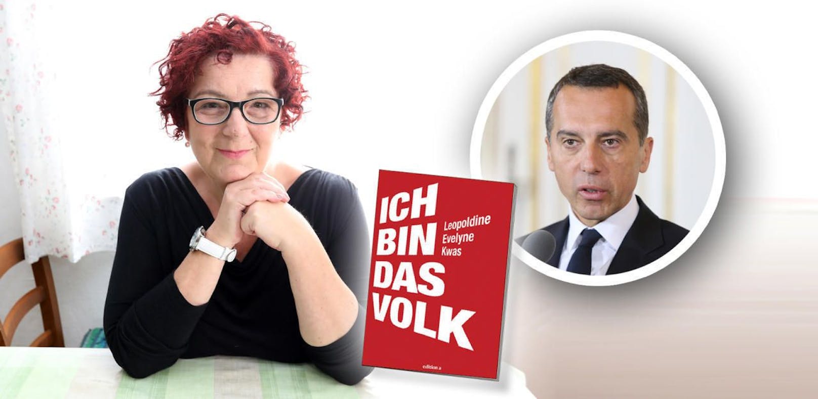 Buchautorin Evelyne Kwas (&quot;Ich bin das Volk&quot;, edition a,  19,95) wünscht sich ein Treffen mit Bundeskanzler Christian Kern (SPÖ).