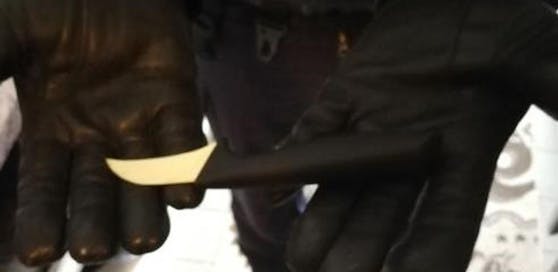 Mit diesem Messer bedrohte der 14-Jährige seine Mutter und seinen Bruder.