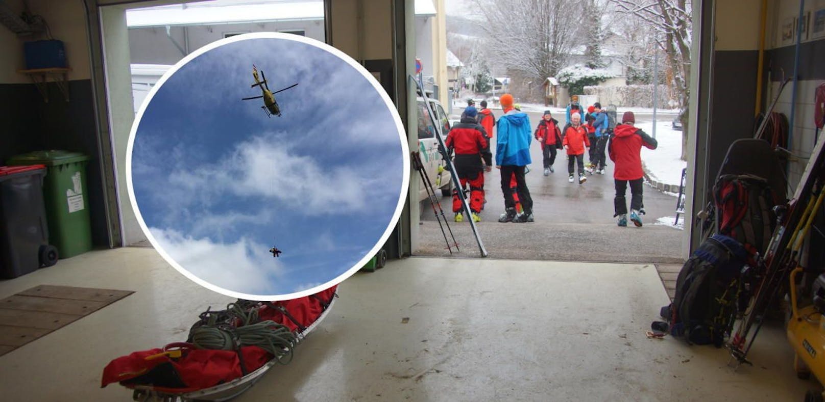 Wiener auf Rax abgestürzt: Seilbergung via Helikopter
