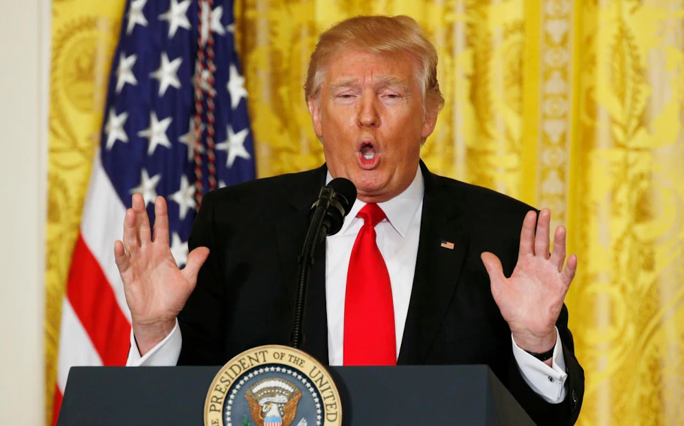 Alles nur Fake-News? Donald Trump ist laut Umfrage der unbeliebtestes Präsident aller Zeiten, aber er sieht das natürlich mal wieder ganz anders. 