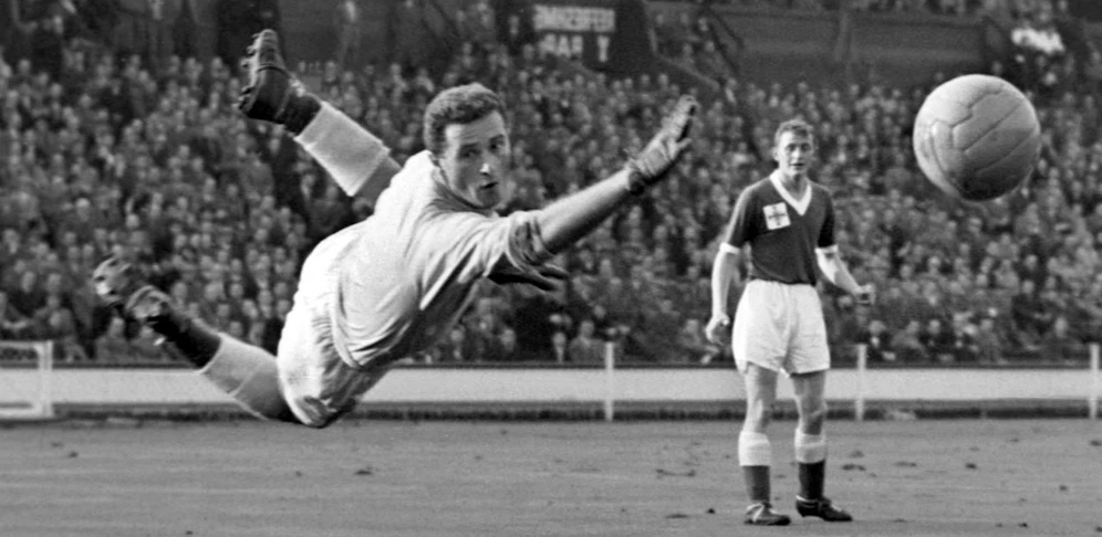  Torwart Harry Gregg Nordirland - Flugeinlage - PUBLICATIONxINxGERxSUIxAUTxHUNxUSAxONLY