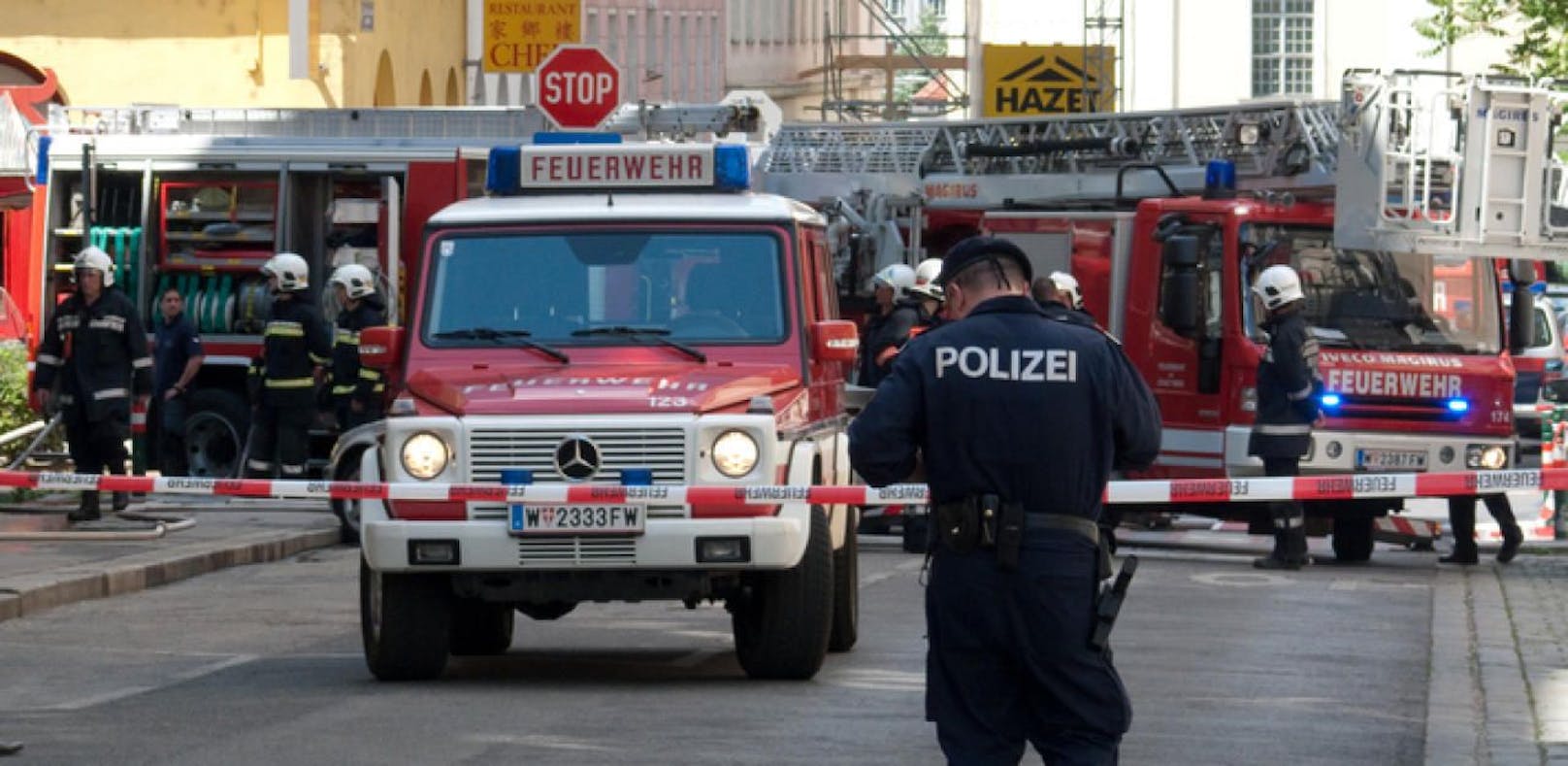 Feuerwehr-Einsatz in der Darnautgasse in Meidling (Symbolfoto).
