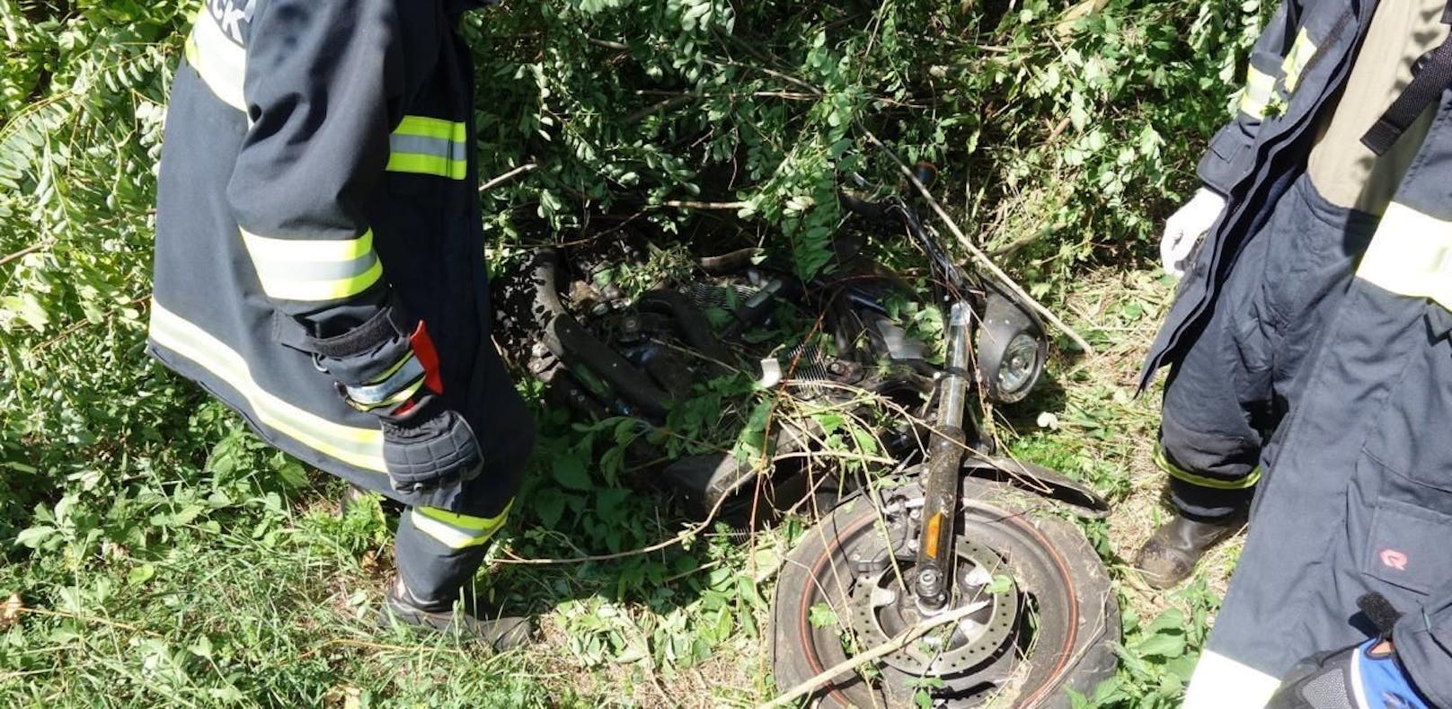 Tödlicher Motorradunfall im Bezirk Mistelbach.