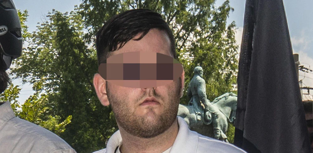 Der rechtsextreme Attentäter von Charlottesville (2.v.l.) bei einer rechten Demo.