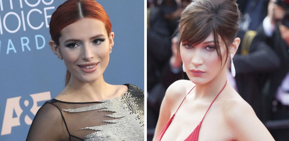 Bella Thorne (li.) und Bella Hadid