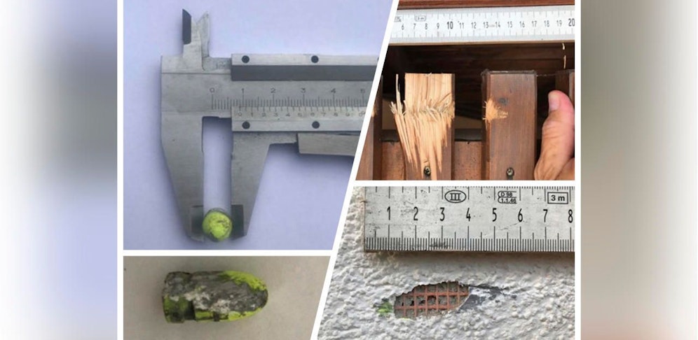 Der Schuss verfehlte nur knapp ein Ehepaar und ihre Enkelkinder. 