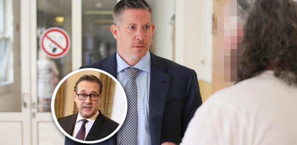 Anwalt Florian Höllwarth (mi.) vertrat den 49-Jährigen (re.) vor Gericht.