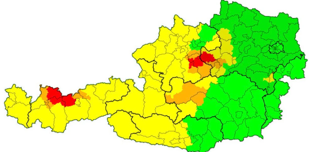 In Steyr werden in den kommenden Stunden Unwetter erwartet.
