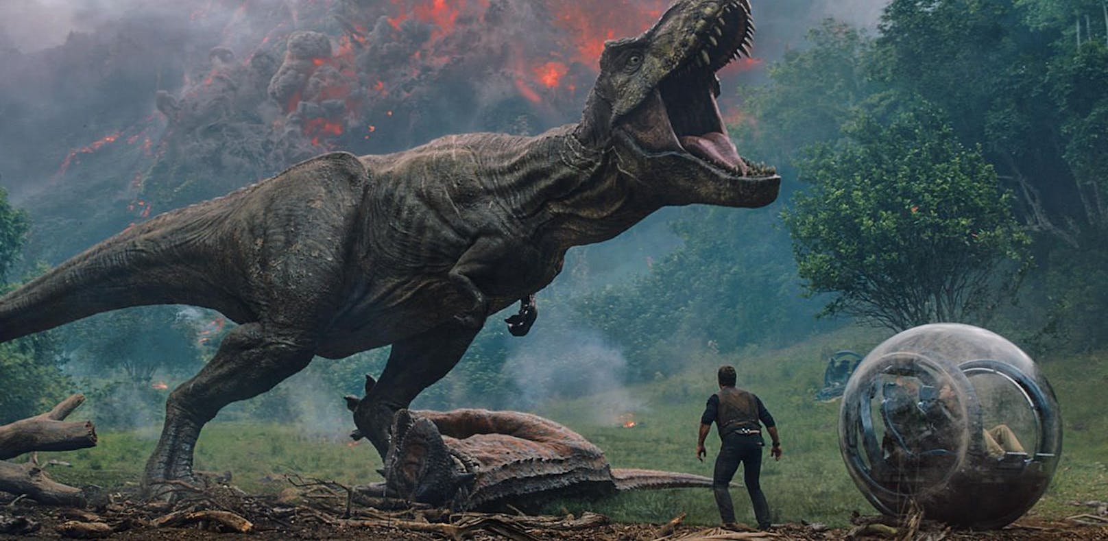 Chris Pratt vs. T-Rex im "Jurassic World" TV-Spot