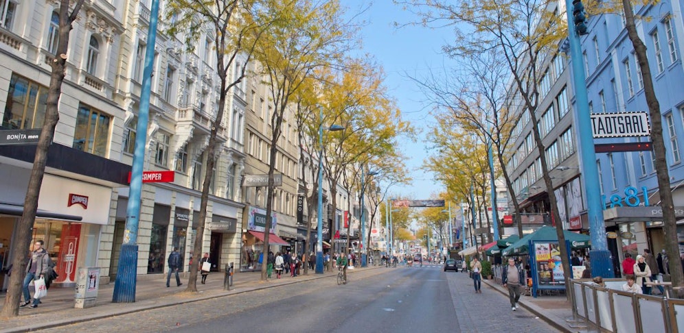 Die Mariahilfer Straße vor der Coronakrise (Symbolbild)
