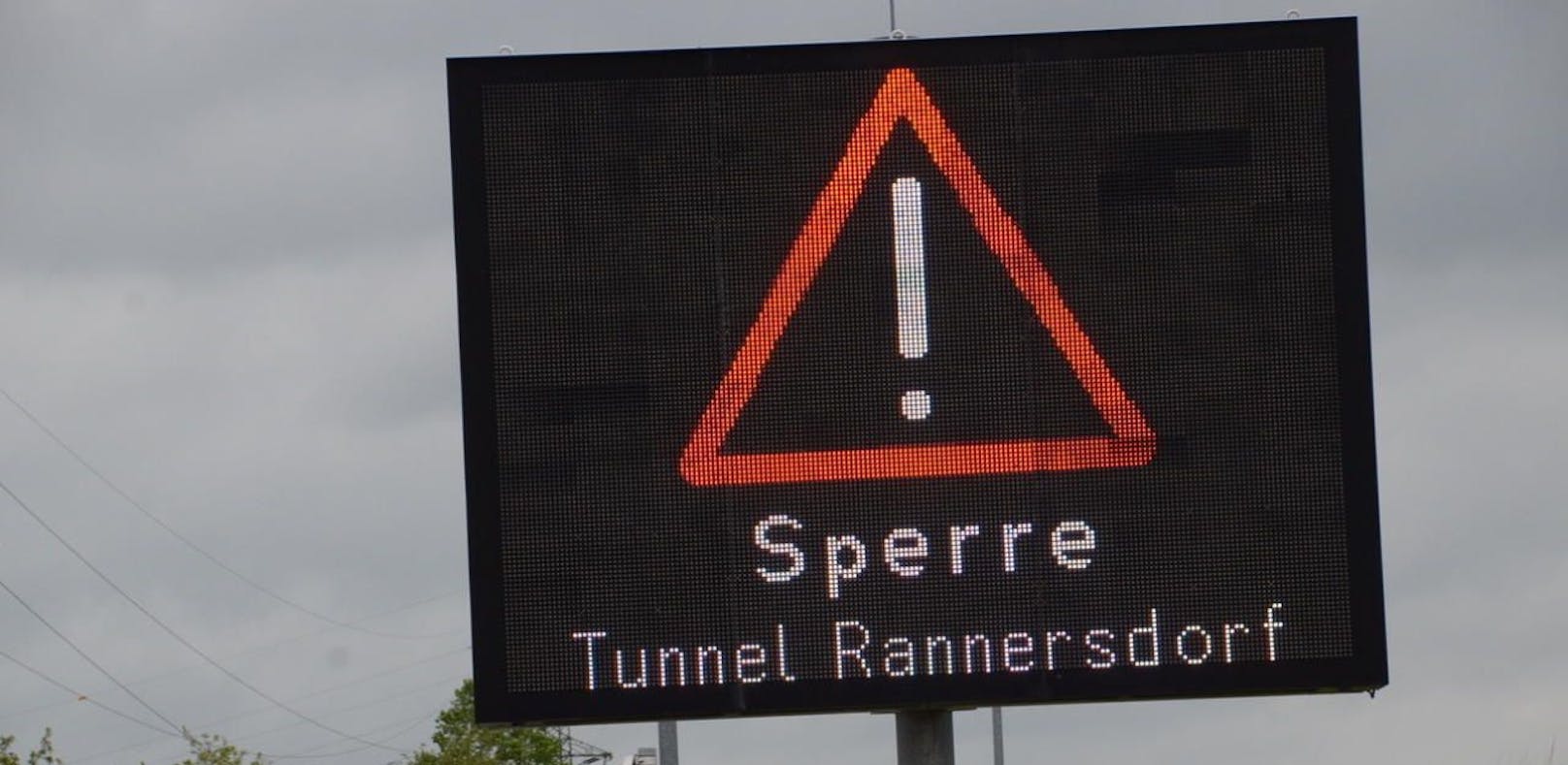 Der Tunnel Rannersdorf wird wieder gesperrt.