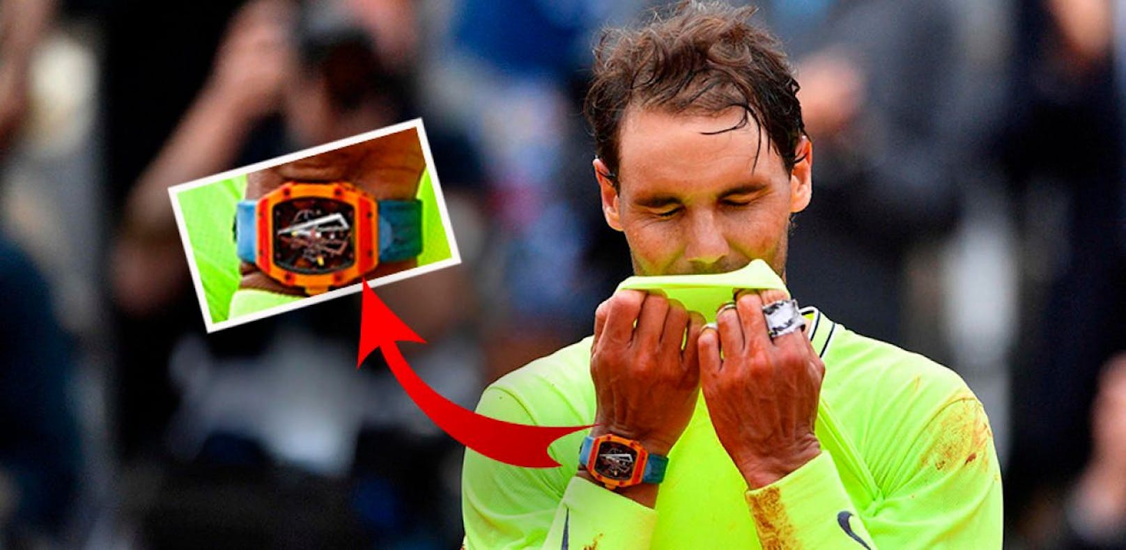Rafael Nadal und seine sündhaft teure Armbanduhr. 