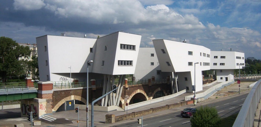 Das Zaha Hadid Haus in der Spittelauer Lände 10 in Wien-Alsergrund. 