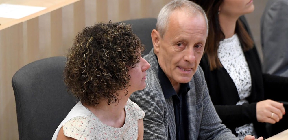 Bißmann und Peter Pilz bei der Nationalratssitzung am Montag, 11. Juni 2018.