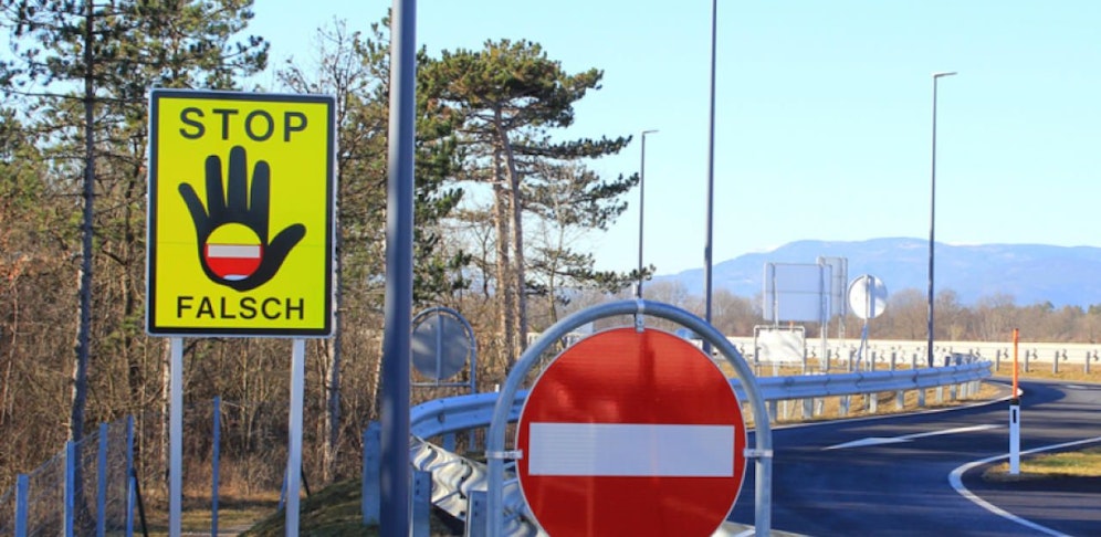 Bei Mondsee fuhr der Mann falsch auf die Autobahn auf. 