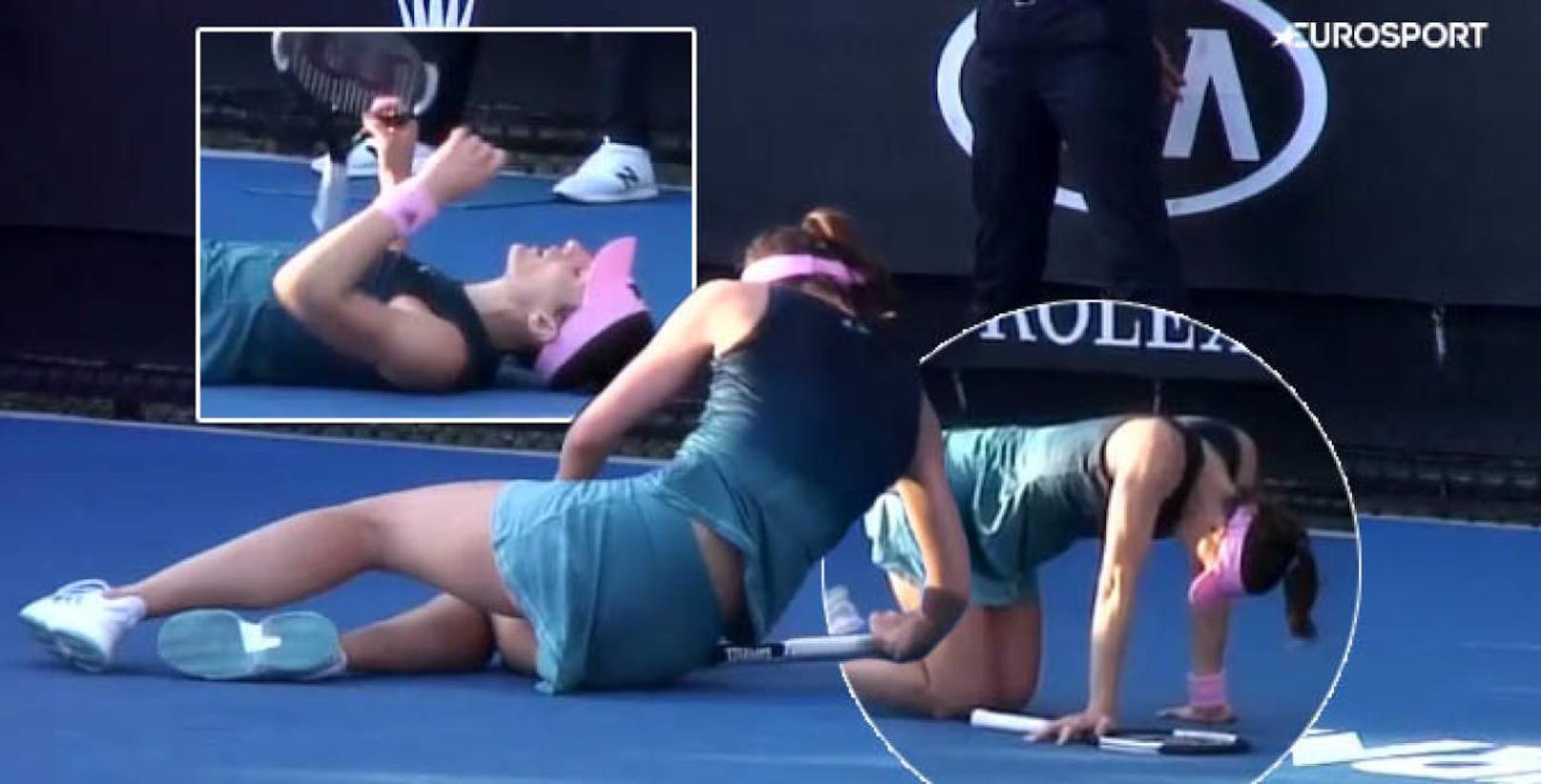 Andrea Petkovic brach bei den Australian Open zusammen.