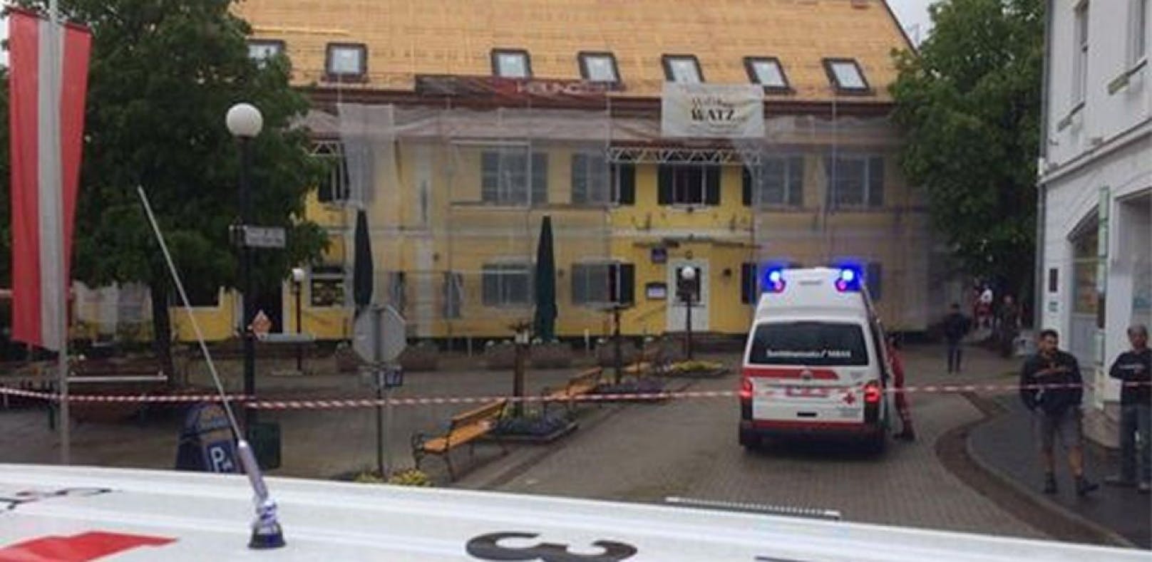 In einem Gasthaus im Zentrum von Gamlitz kam es zur Explosion.