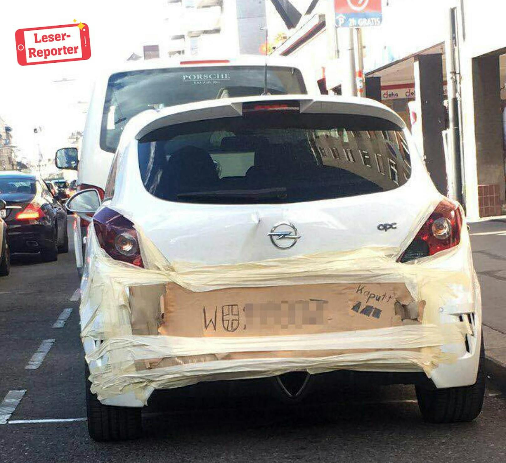Karosserie-Schaden? Dank Malerband kein Problem für diesen Autofahrer!