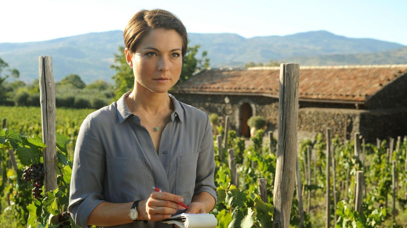 &quot;Ein Sommer auf Sizilien&quot;: Sandra Berger (Henriette Richter-Röhl) hat sich ganz ihrer Liebe zum Wein verschrieben. 