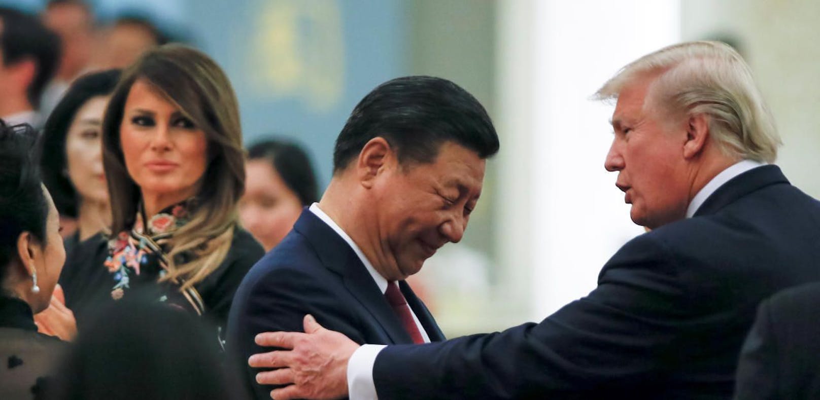 Bessere zeiten: Chinas Präsident Xi Jinping mit US Präsident Donald Trump 