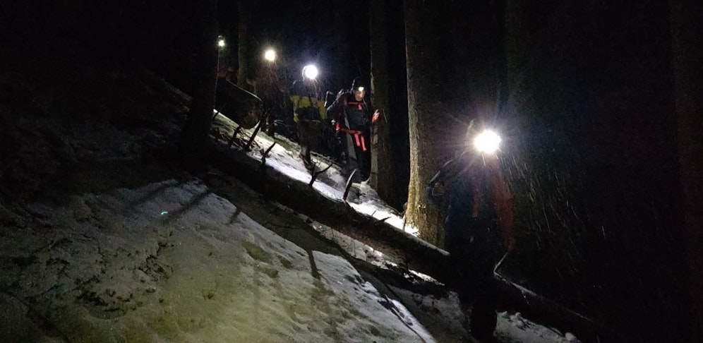 Die Bergrettung Reichenau brachte das Trio wieder hinunter ins Tal.