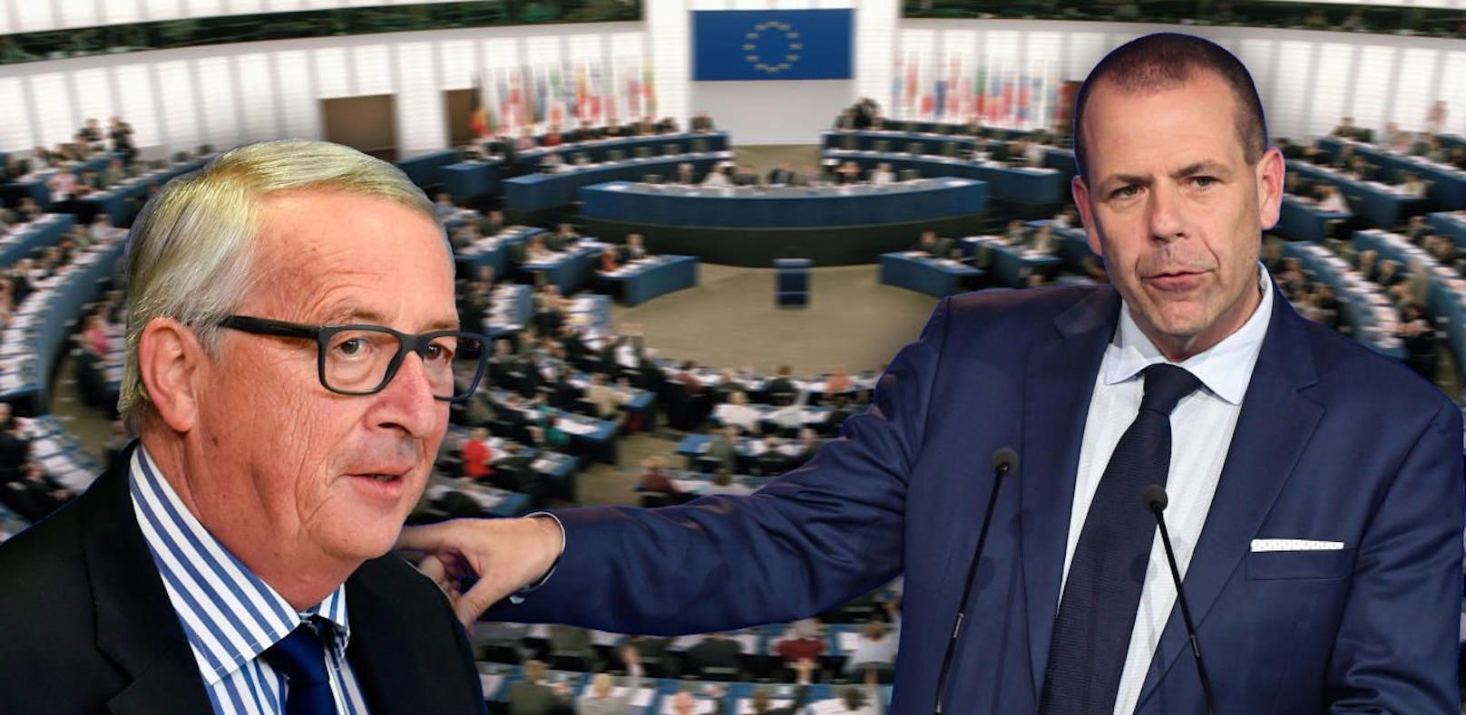 Juncker reagiert mit Spott auf Kritik der FPÖ
