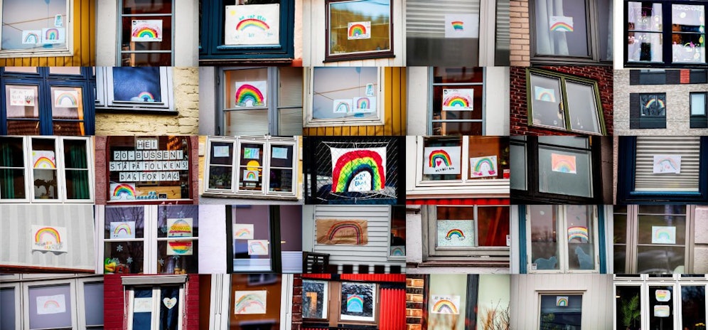 "Everything will be fine" - Nachrichten kleben an den Fenstern in Norwegens Hauptstadt. Norwegen ist auf Platz ein des Global Resilient Index. 