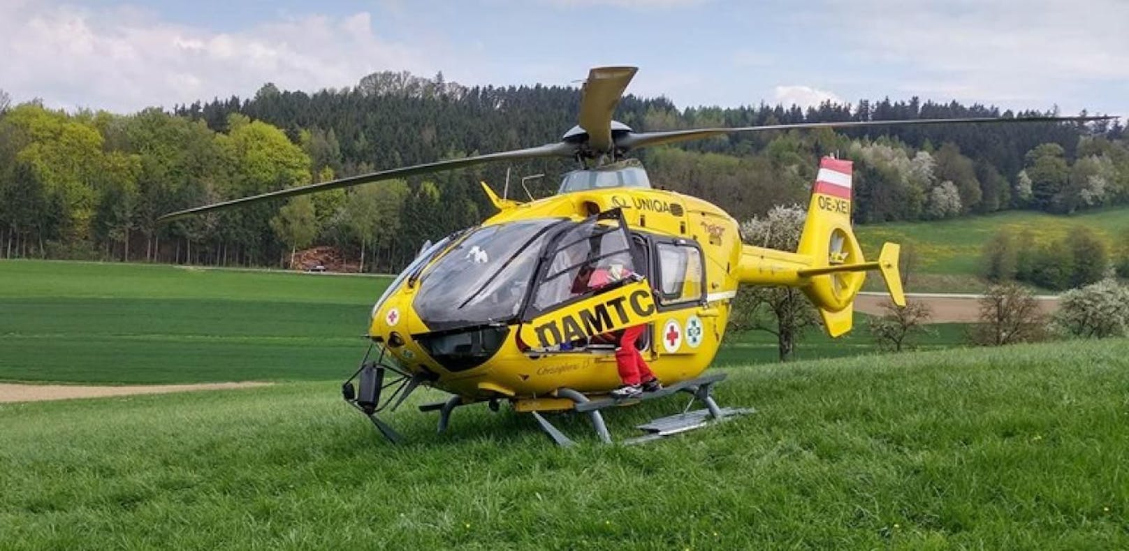 Der Verletzte wurde per Heli ins Spital nach St. Pölten geflogen.