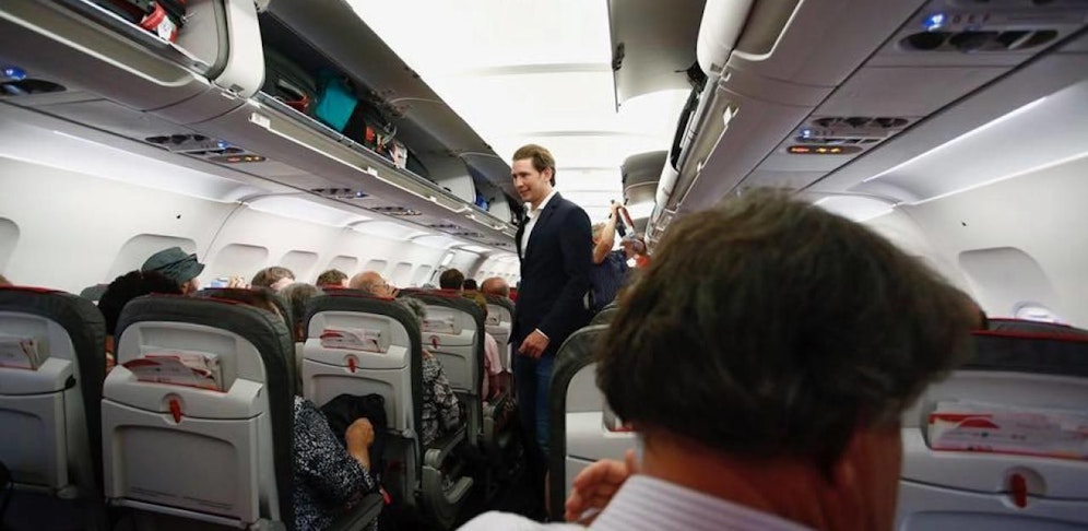 Der Bundeskanzler fliegt offenbar Economy.