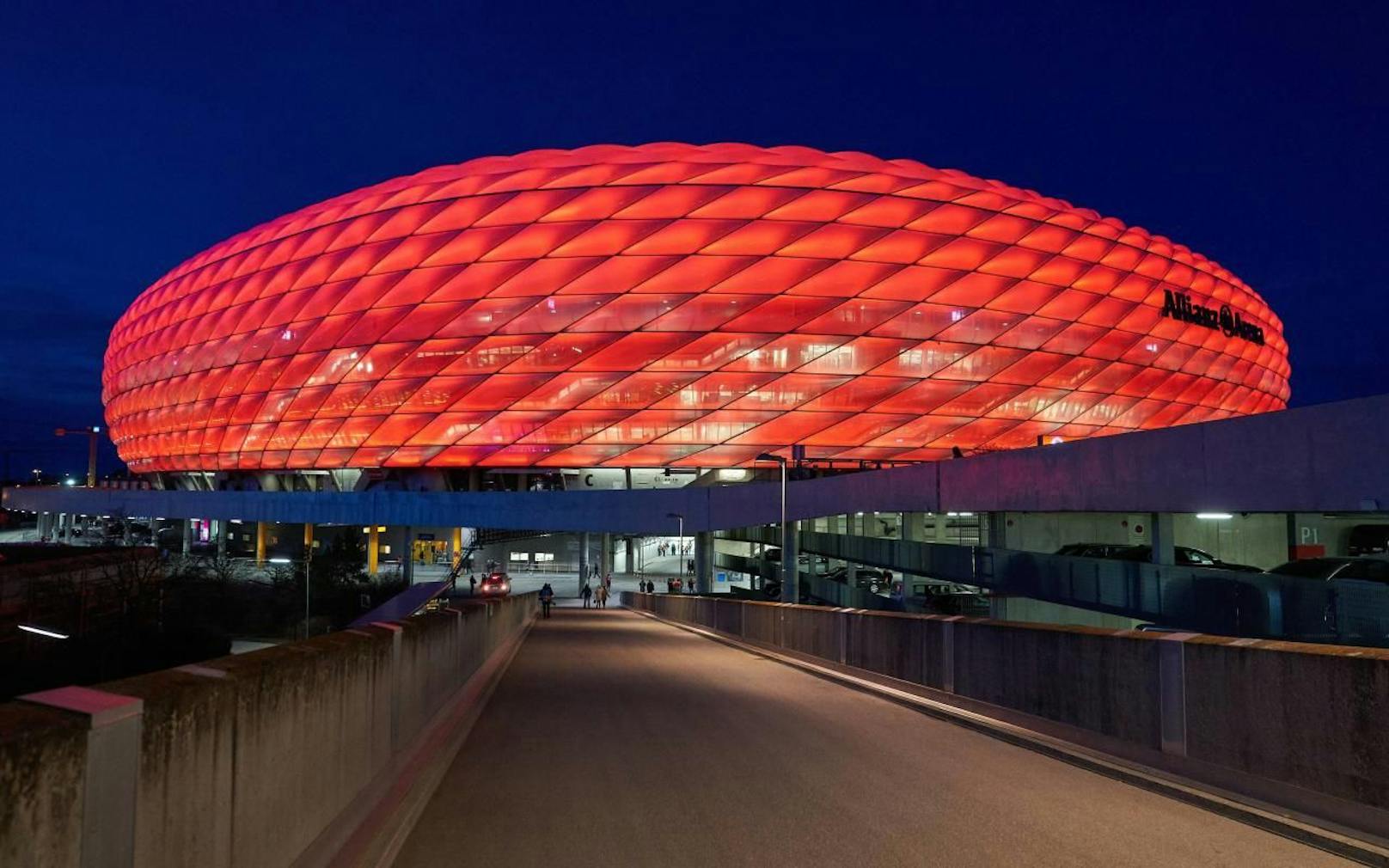 Die Allianz Arena in München. 