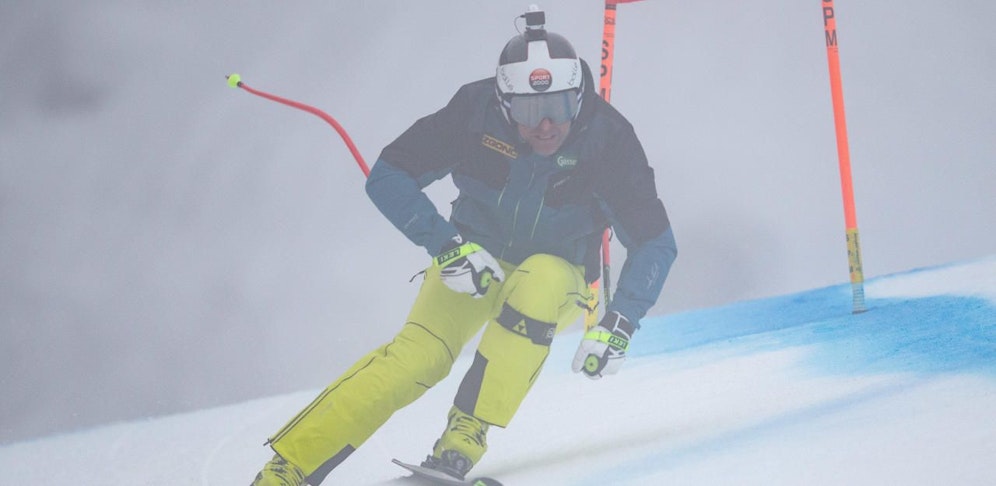 ORF-Experte Hans Knauß in der dichten Nebelsuppe von Gröden.