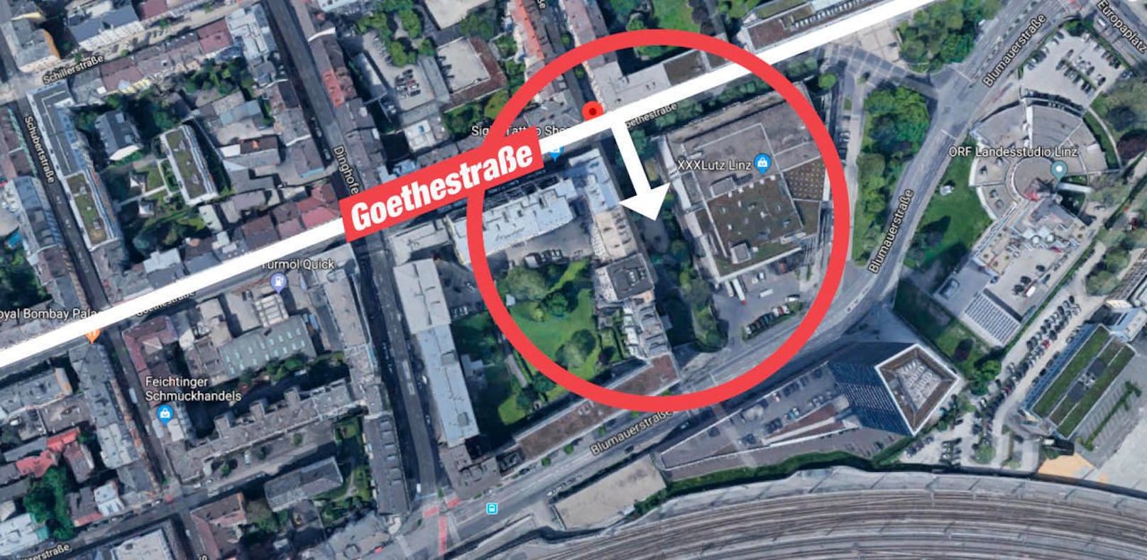 Die RLB will ihre Zentrale ausbauen, deshalb soll die Goethestraße &quot;verlegt&quot; werden.