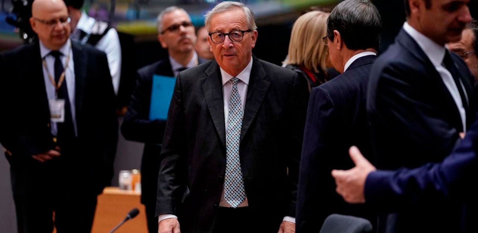 Jean-Claude Juncker hatte bei seiner Abschiedsrede Tränen in den Augen.