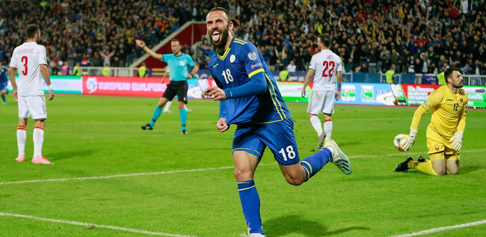 Vedat Muriqi jubelt in der EM-Qualifikation