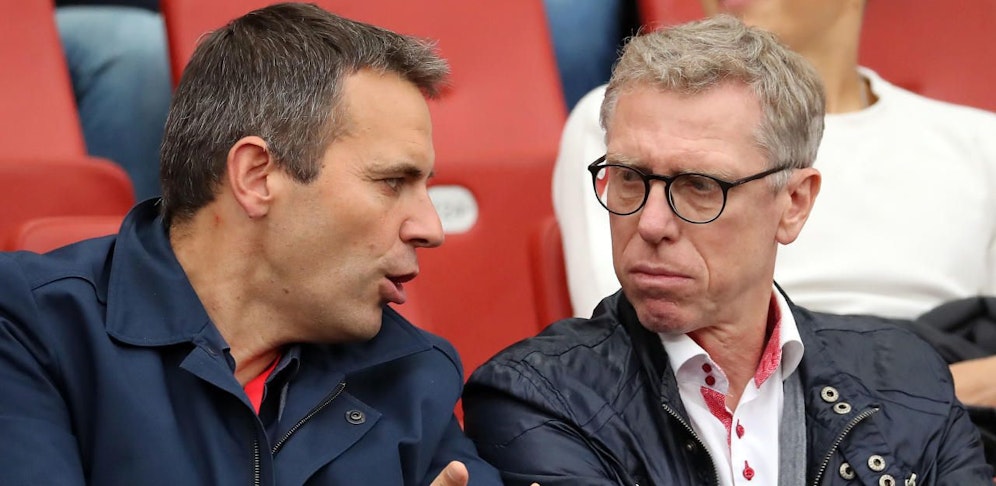 Austria-Finanz-Vorstand Markus Kraetschmer und Sport-Vorstand Peter Stöger.