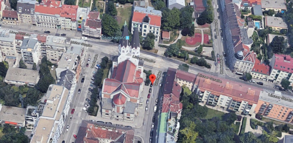 Der Unfall ereignete sich am Gruschaplatz im 14. Bezirk