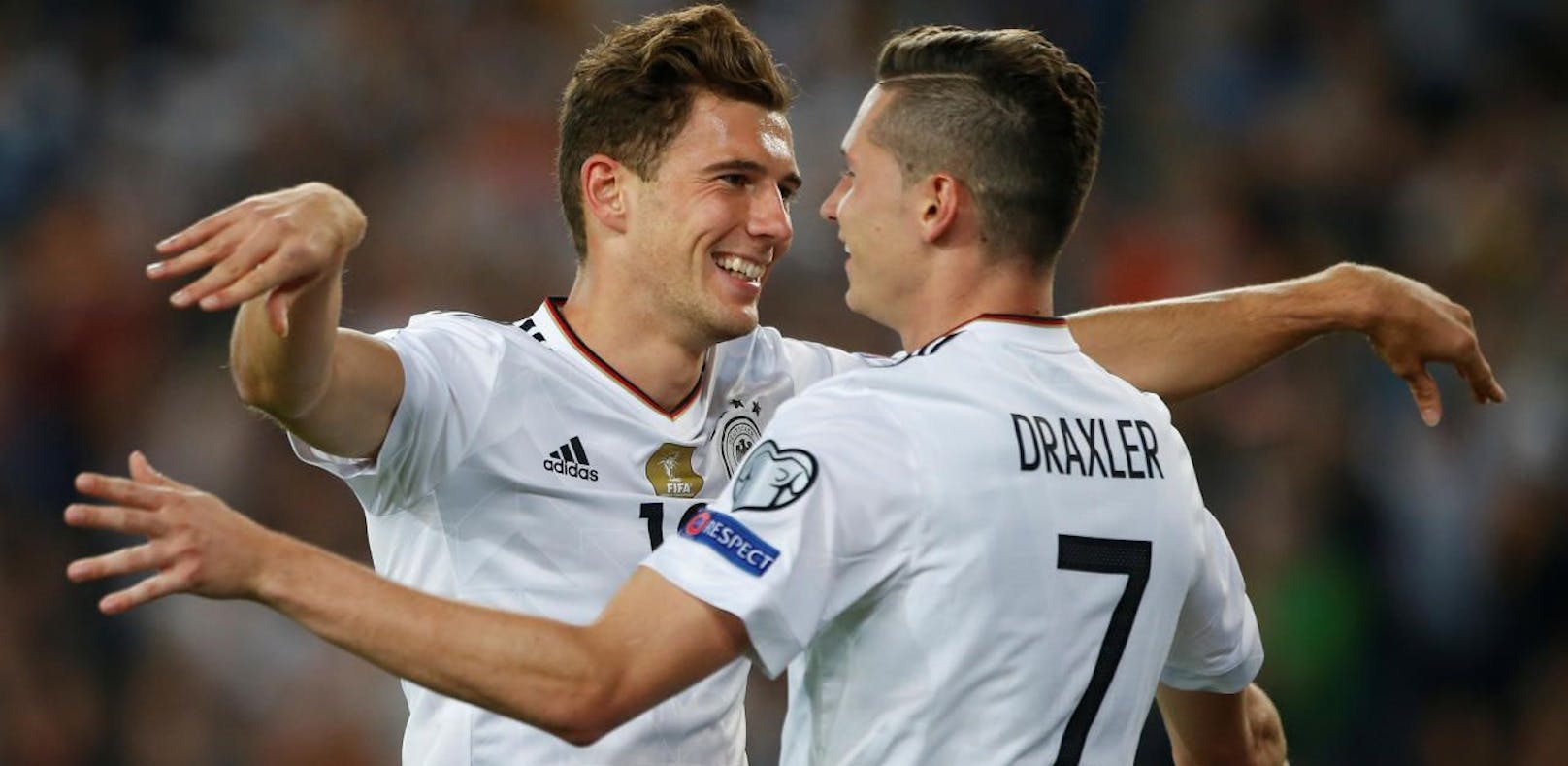 Jubel in Stuttgart: Deutschland feierte gegen Norwegen den achten Sieg im achten WM-Quali-Spiel.