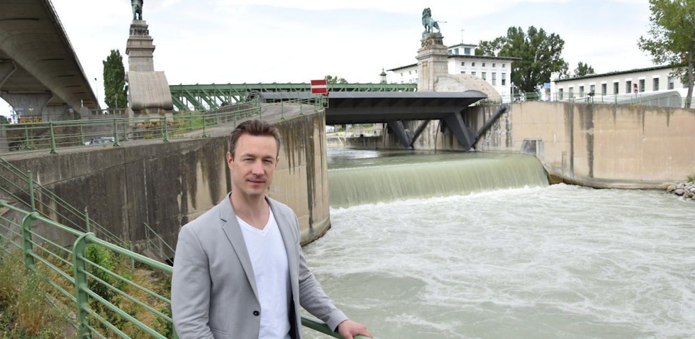 Brigittenauer Sporn: Hier soll laut Blümel die Surfwelle entstehen. 