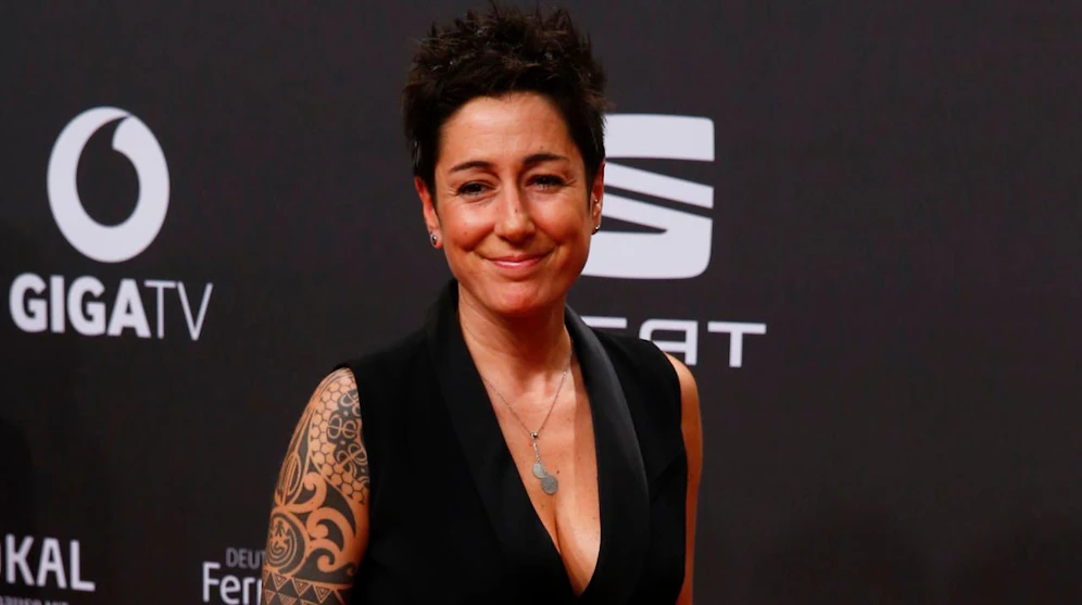 TV-Journalistin Dunja Hayali bei der "Goldenen Kamera" 2017.  