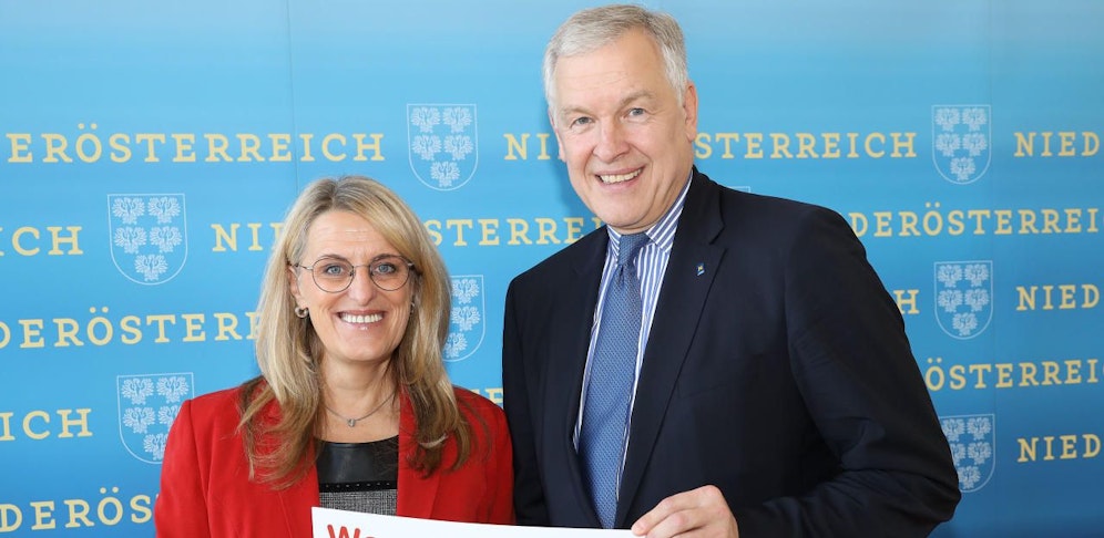 Die Landesräte Ulrike Königsberger-Ludwig und Martin Eichtinger.