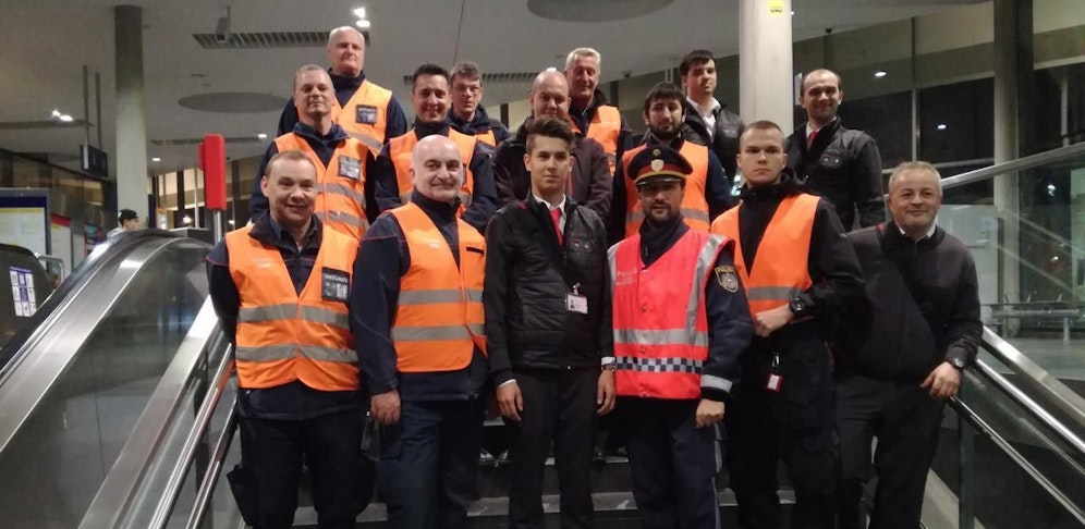 Ein Teil der Mannschaft vom Dienstag.