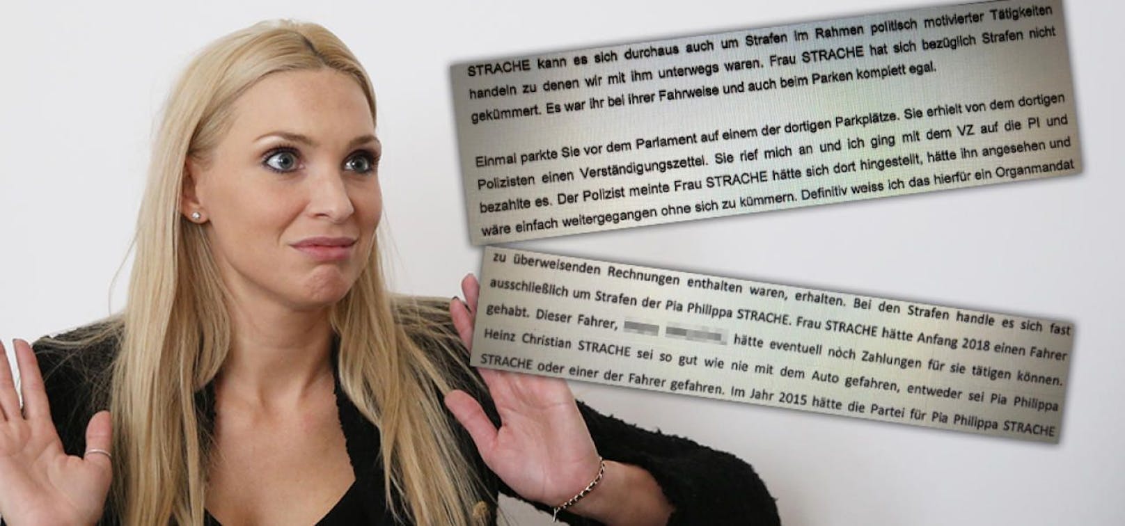 Philippa Strache sollen Park- und Verkehrsstrafen egal gewesen sein.